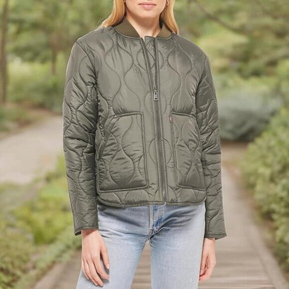 NWOT Levi's Khaki  Onion Quilted Liner Jacket - Picture 1 of 16